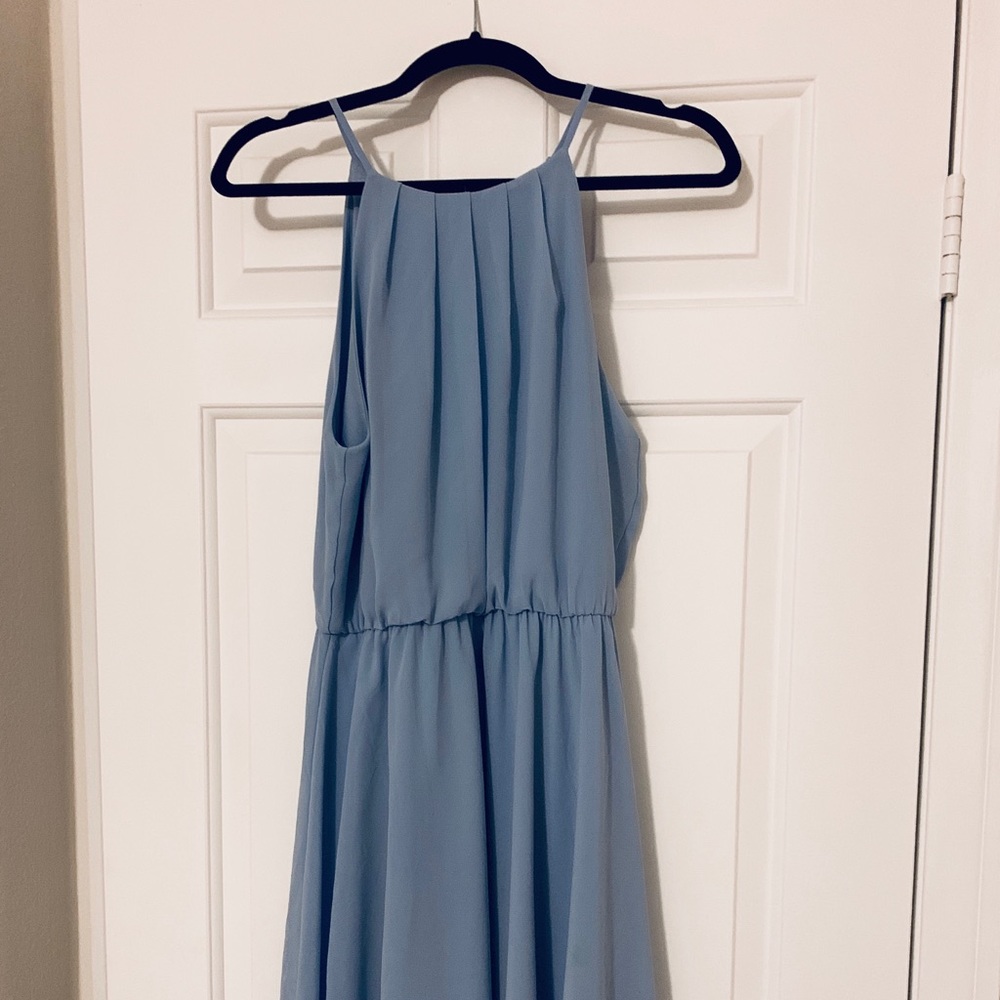 Lush Blue Midi Dress